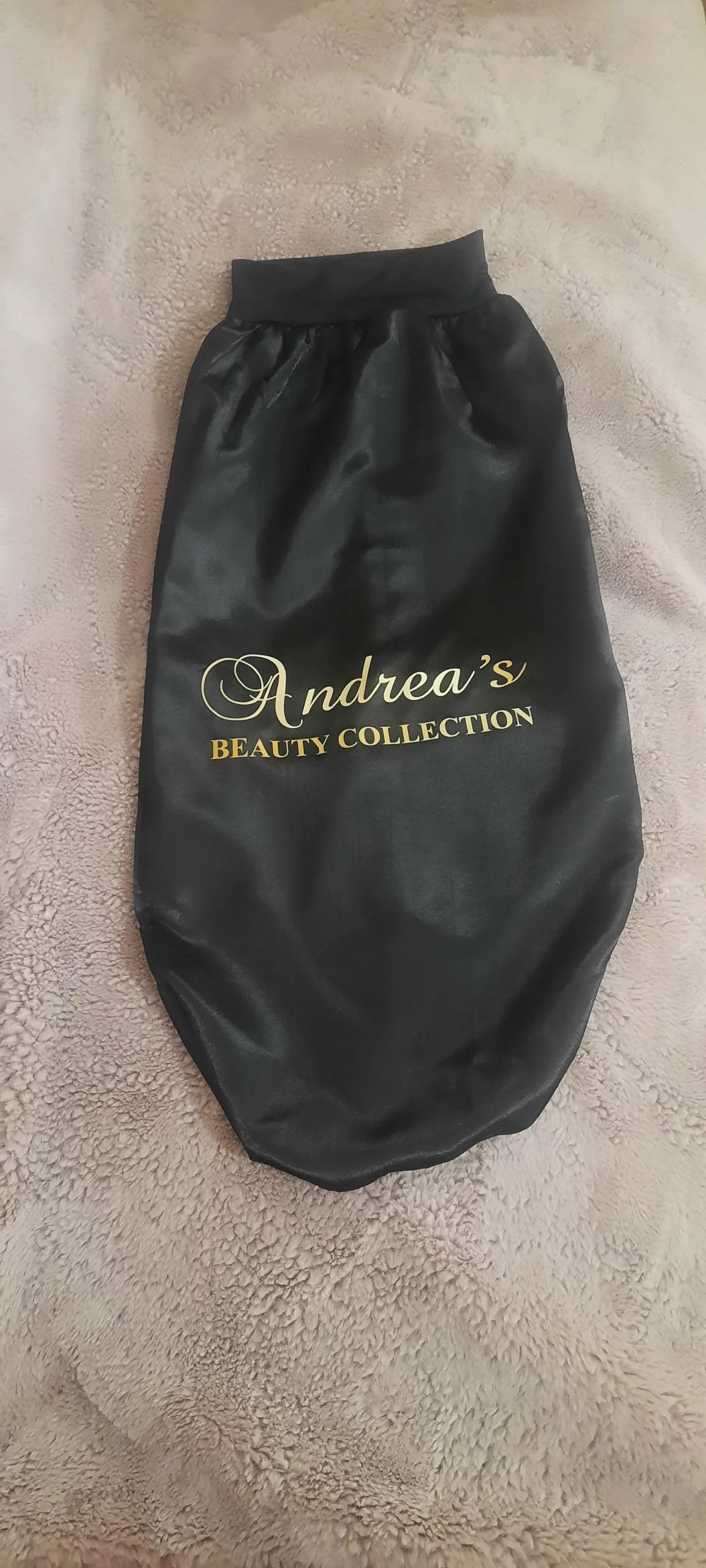 ABC LONG BRAIDS SATIN SINGLE LAYER HAIR BONNET WITH WIDE BRIM