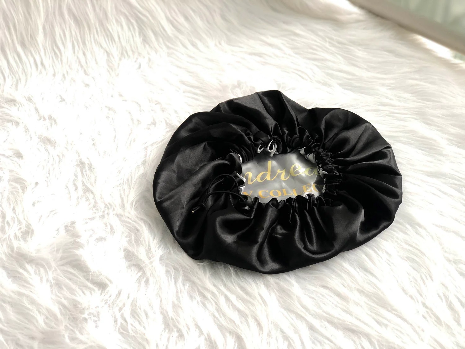 ABC 36CM DOUBLE LAYER SATIN HAIR BONNET WITH ADJUSTABLE DRAW STRING - Image 6