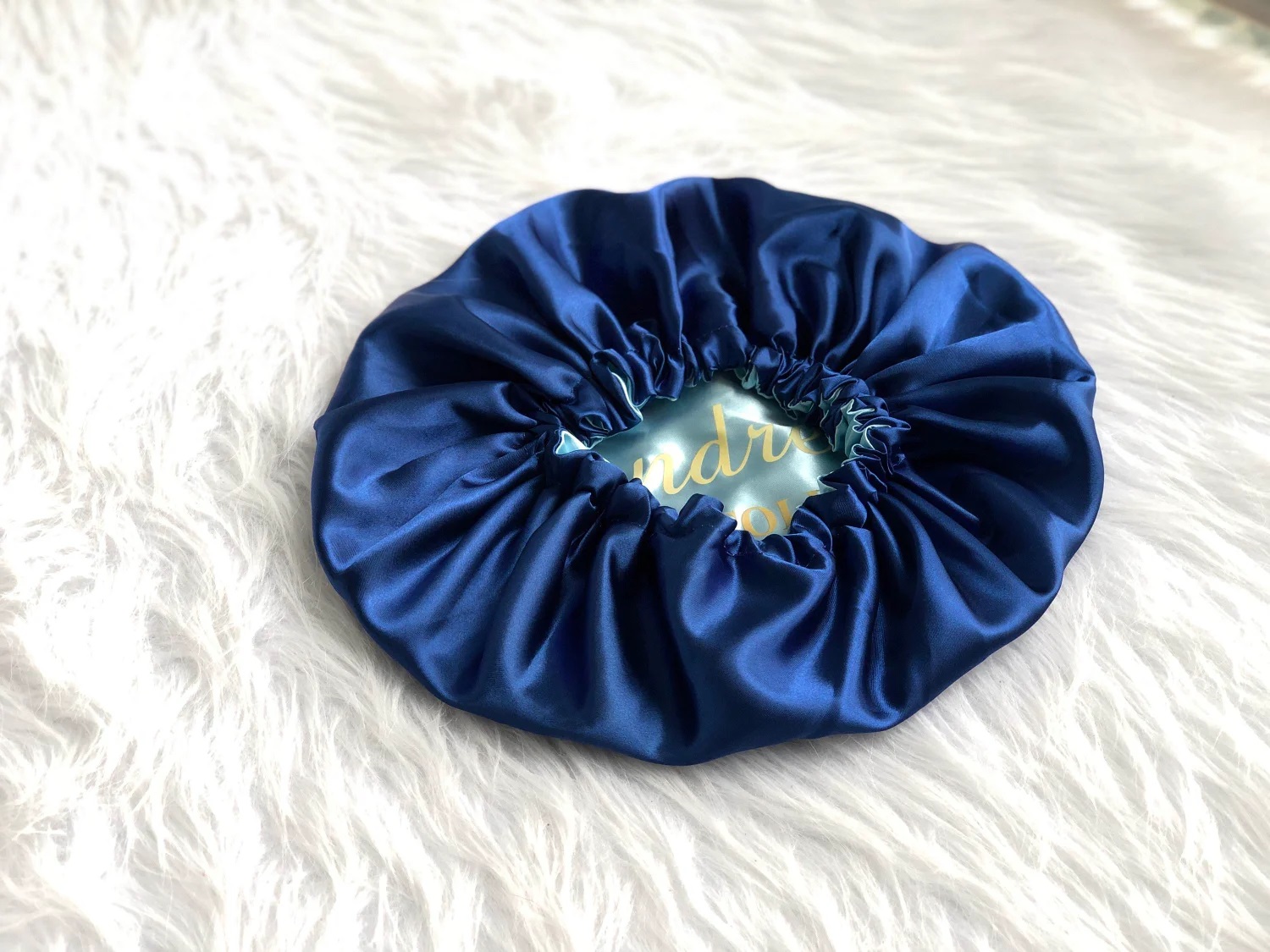 ABC 36CM DOUBLE LAYER SATIN HAIR BONNET WITH ADJUSTABLE DRAW STRING - Image 5