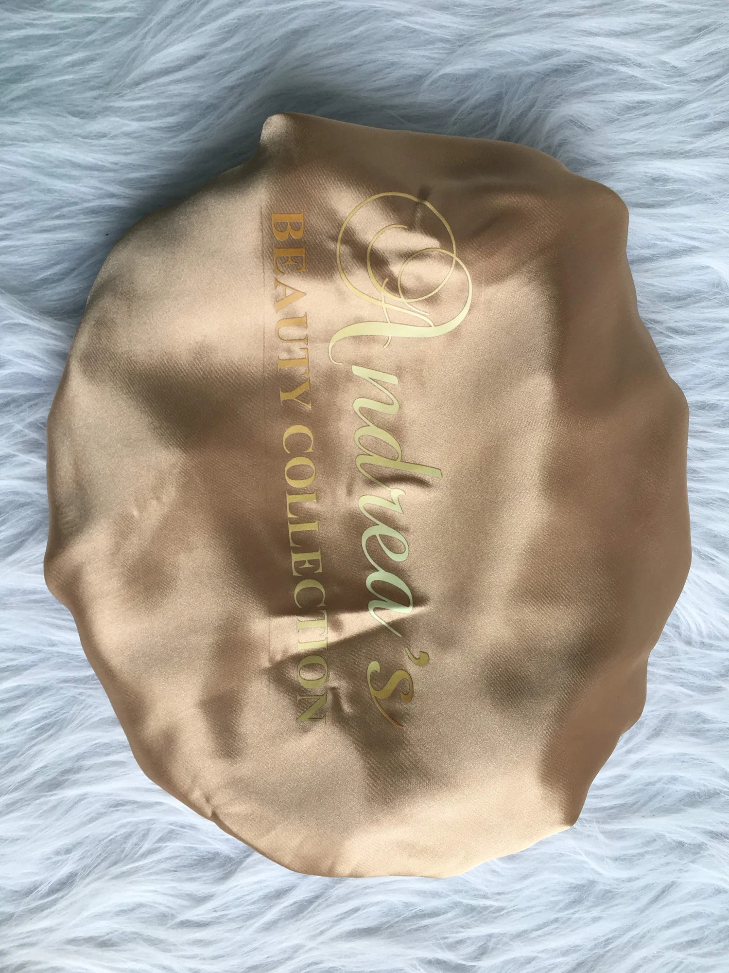 ABC 32CM DOUBLE LAYER SATIN HAIR BONNET WITH WIDE BRIM - Image 5