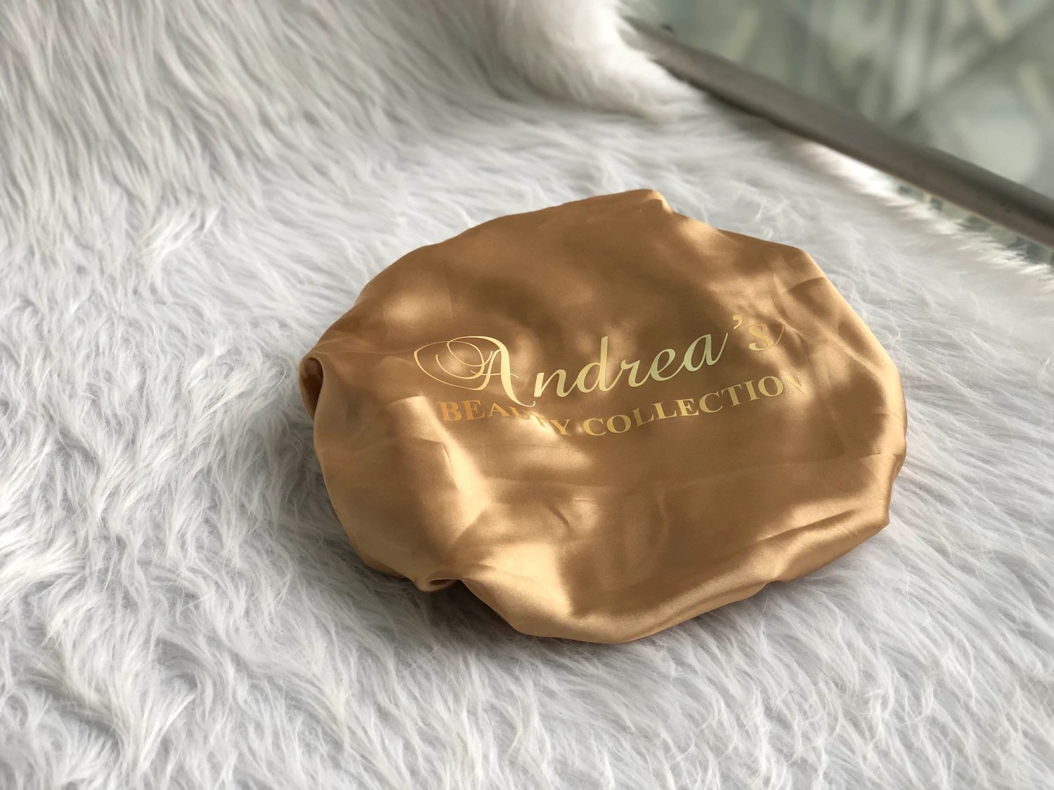 ABC 34CM DOUBLE LAYER SATIN HAIR BONNET WITH WIDE BRIM - Image 4