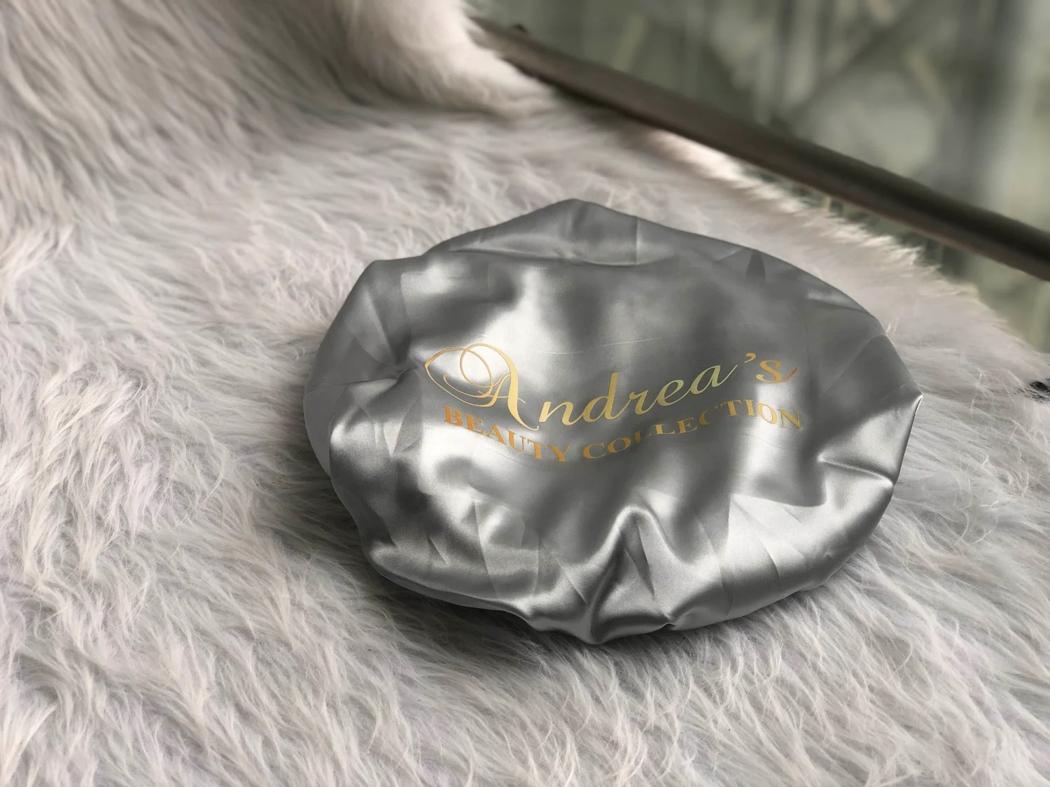 ABC 34CM DOUBLE LAYER SATIN HAIR BONNET WITH WIDE BRIM - Image 3